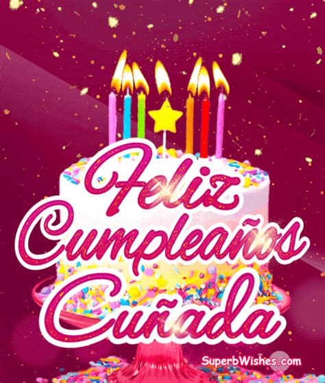 Hermosa Imagen De Cumpleaños Para Mi Cuñada GIFs 